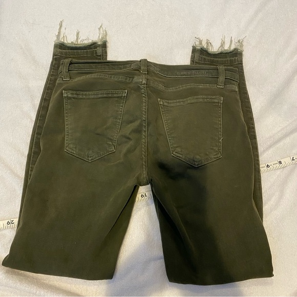 Current/Elliott Stiletto Skinny Jeans in Forest Night w/ Raw Hem - Picture 5 of 7
